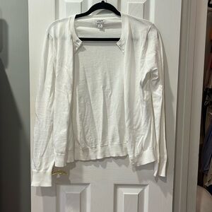 White J crew Knit Cardigan